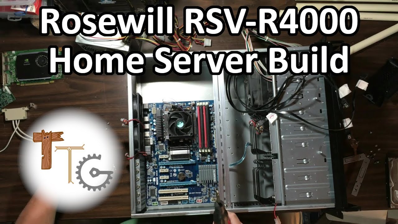 Rosewill RSV-R4000 Home Server Build