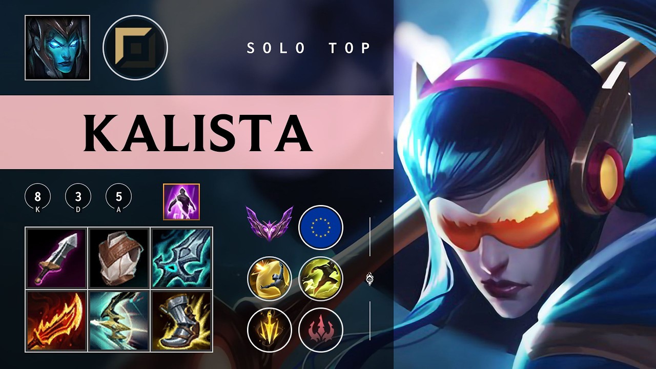 Kalista Top vs Pantheon - EUW Master Patch 26.05