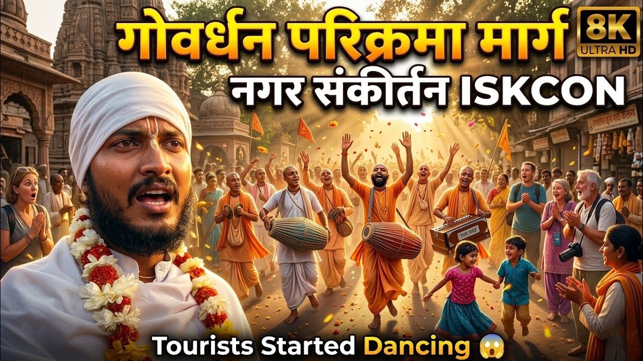 Foreign Devotees Dancing in Harinam Sankirtan | harekrishna sankirtan | sanatan yogii vrindavan vlog
