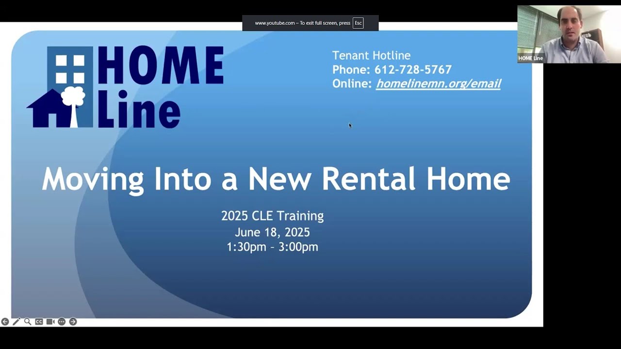 6/18/25: Tenant/Landlord Webinar — Finding New Housing and Security Deposits