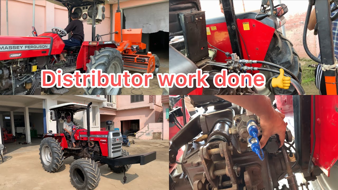 Full work distributor Swaraj tractor da with massey tractor