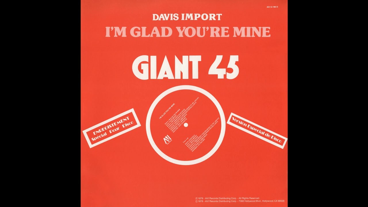 Davis Import - I'm Glad You're Mine