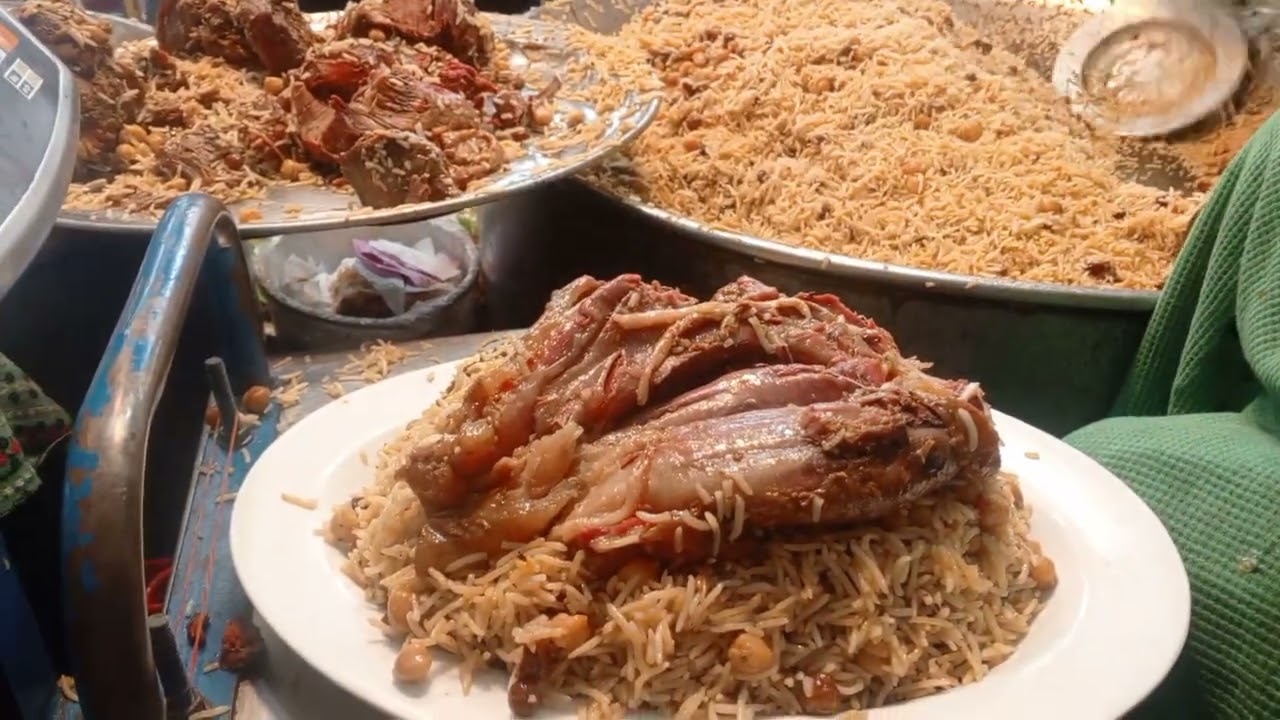 Rehman Gull chawal house shoba bazar - Golden Channa mewa beef pulao -  Degi Pulao - Gosht pulao