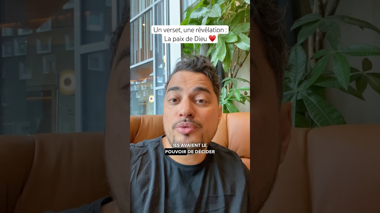 Un verset, une r&eacute;v&eacute;lation : la paix de Dieu &hearts;️