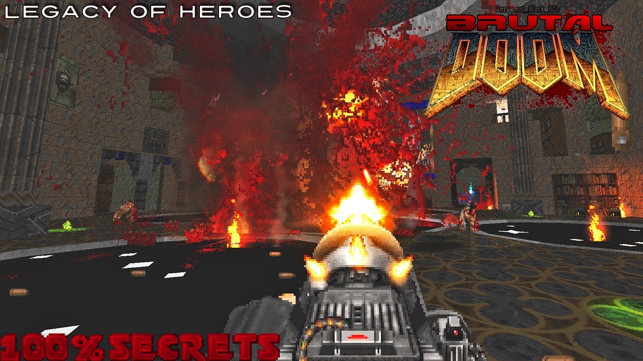 BRUTAL DOOM v21 - Trolled Hard in Legacy of Heroes [100% SECRETS]
