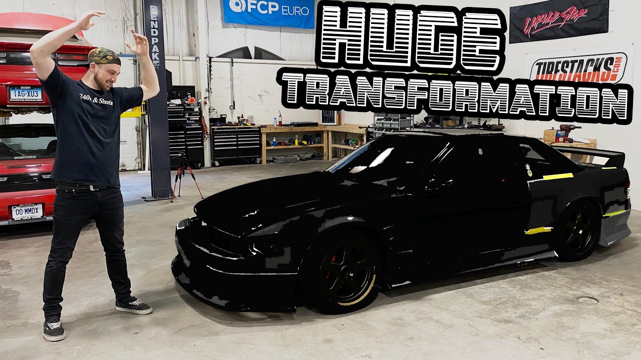8 MONTHS LATER.. 240SX GETS NEW COILOVERS AND COMPLETE BODY KIT!!