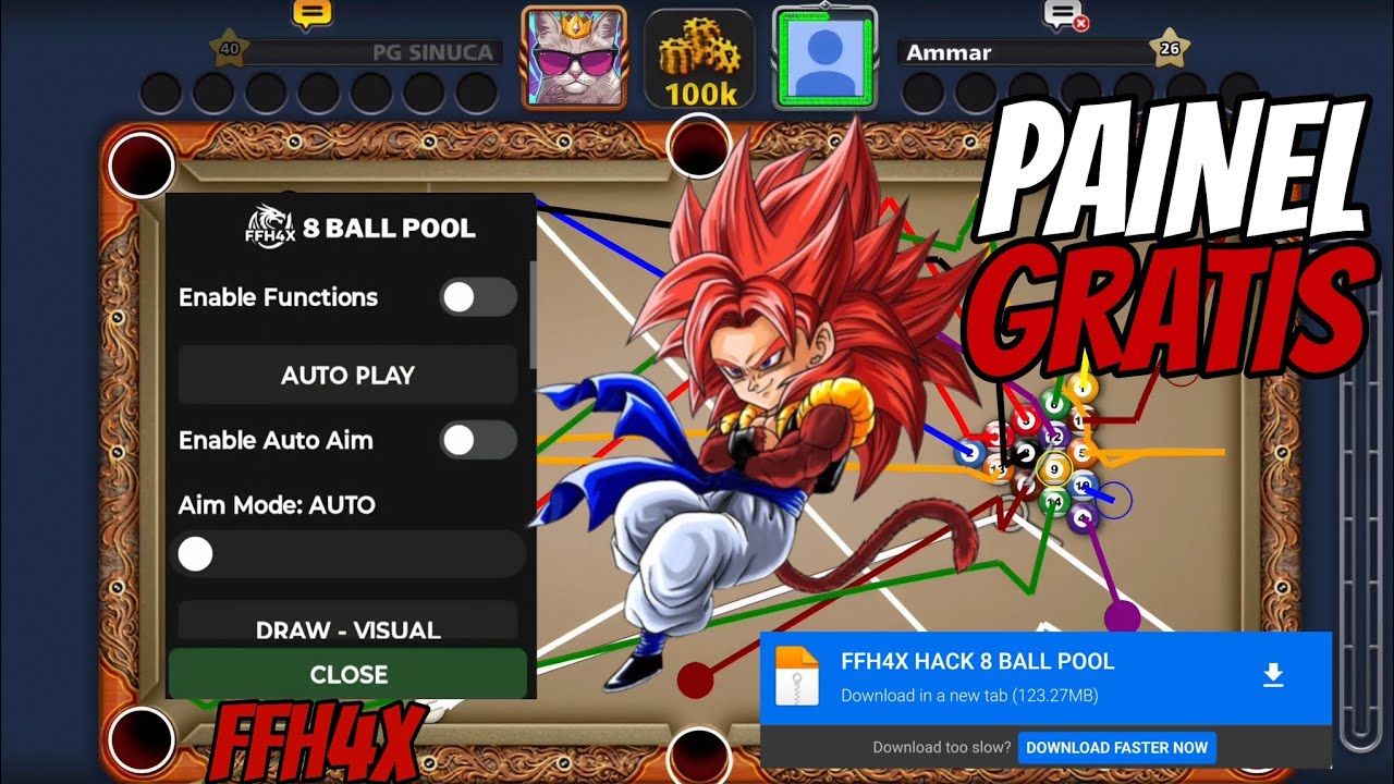 SAIU!!🎱 FFH4X 8 BALL POOL 🎯 HACK GRÁTIS 2026!! ATUALIZADO | VIP | ANDROID & iOS | 100% ANTI-BAN 🔥