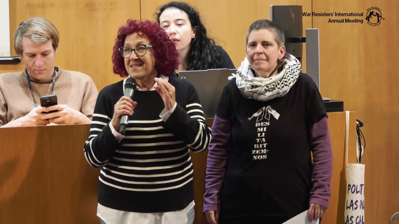 Conferència de la IRG “Diguem ‘No!’: Resistint el militarisme a tot el món’ del 27 de novembre