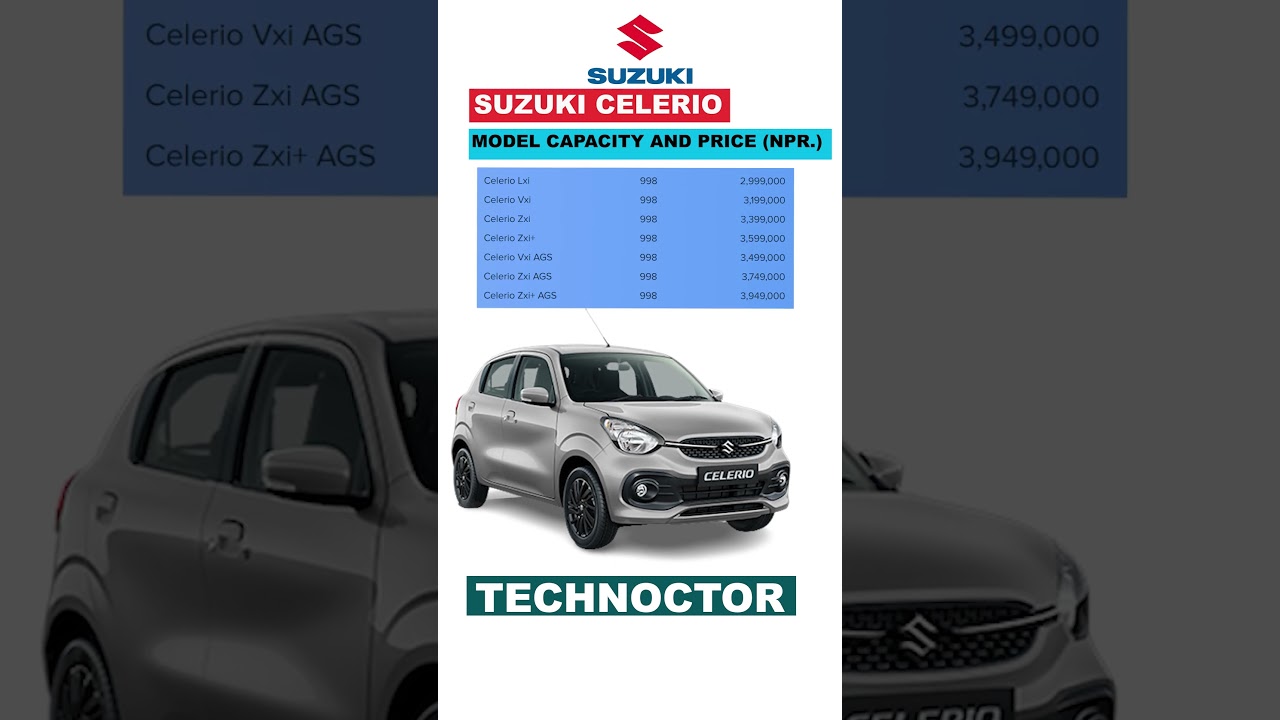 🚗 Suzuki Celerio Price in Nepal 2025 | Best Mileage Car with Smart Features!