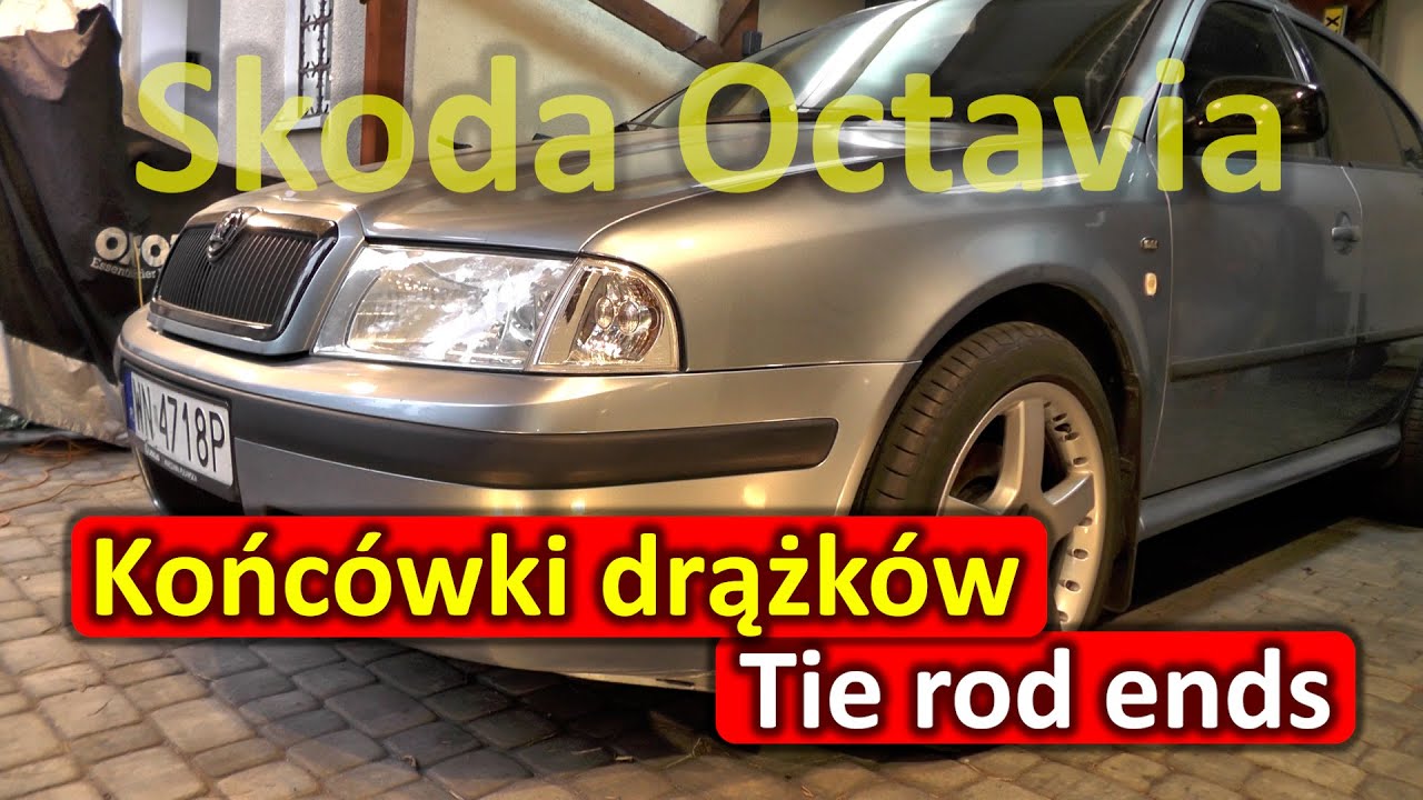 Skoda Octavia I Wymiana końcówek drążków kierowniczych Outer tie rod ends replacement