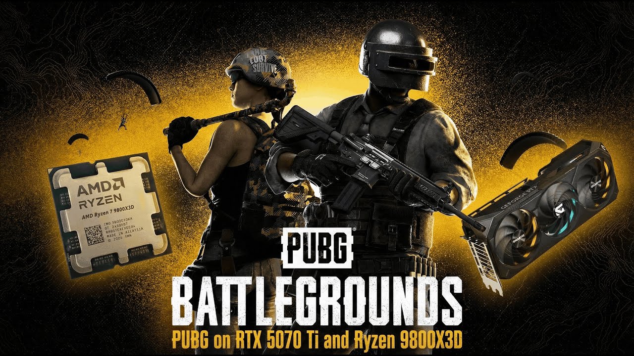 PUBG on RTX 5070 Ti and Ryzen 9800X3D