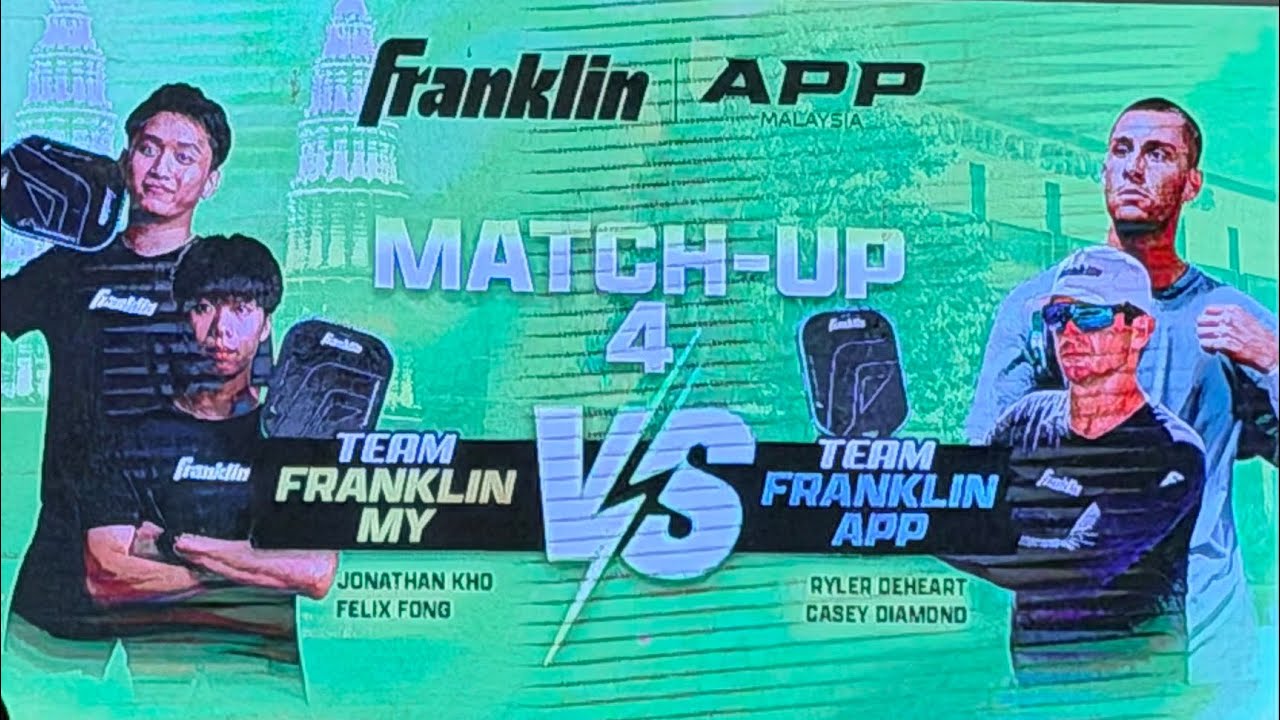 FRANKLIN APP MALAYSIA MATCH 4 - (JONATHAN KHO / FELIX FONG ) VS RYLER DEHEART / CASEY DIAMOND ) 