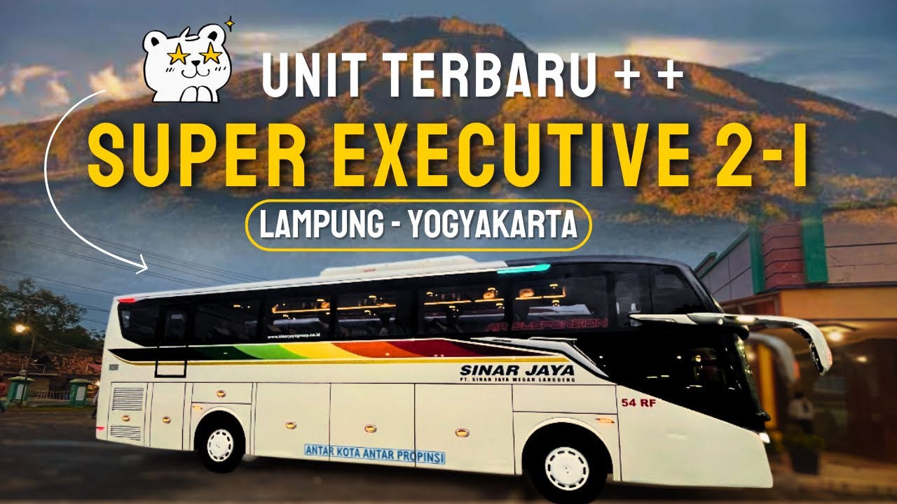Si Pendatang Baru Langsung Jadi Bis Ternyaman Lampung Jogja 😍 | 685rb Double Legrest, Cuma 20 Seat