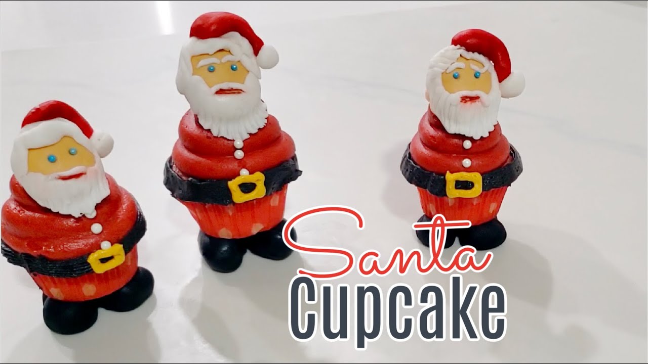 Cupcake Santa | Christmas cupcakes | Mini cupcake