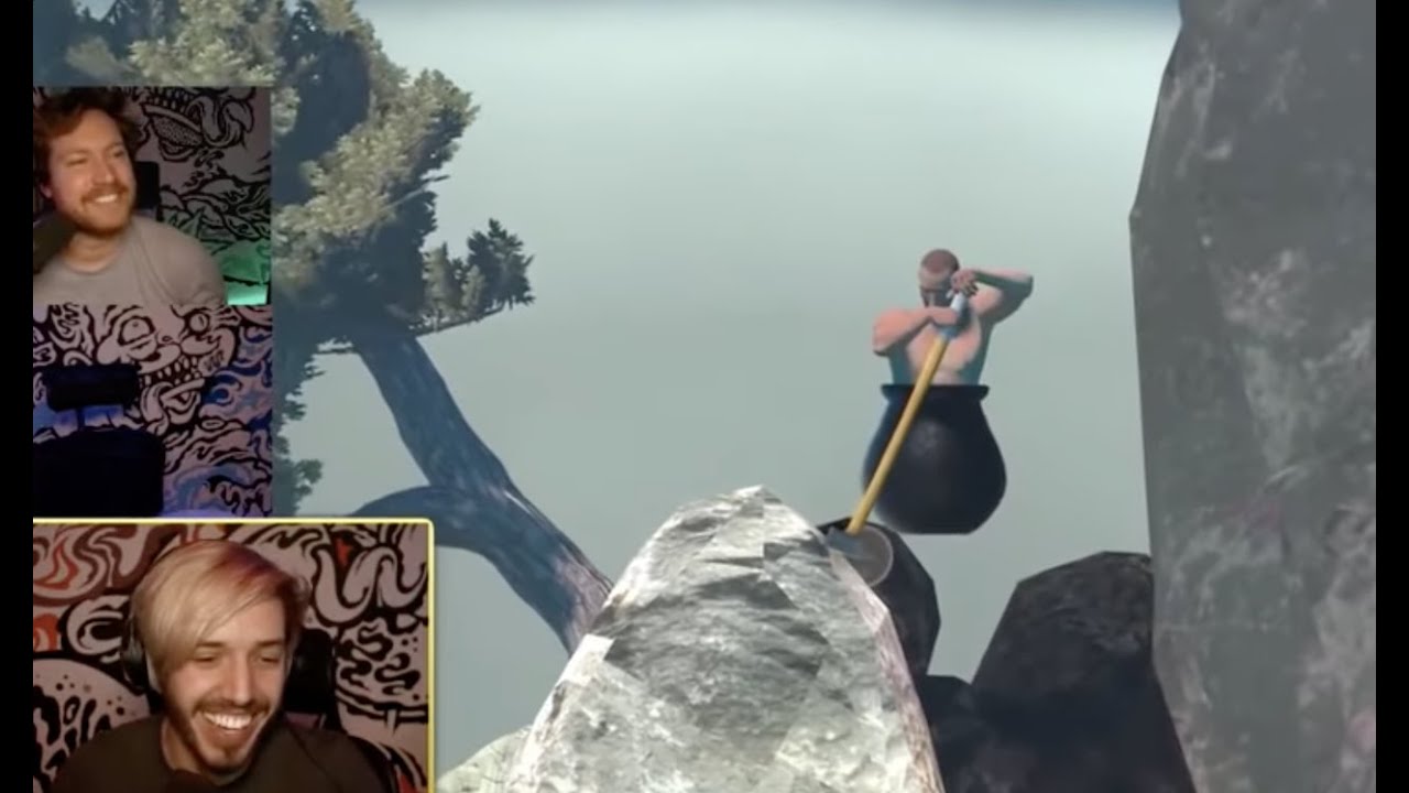 GETTING OVER IT! RAGE RUN!   Livestream 09 11 2017