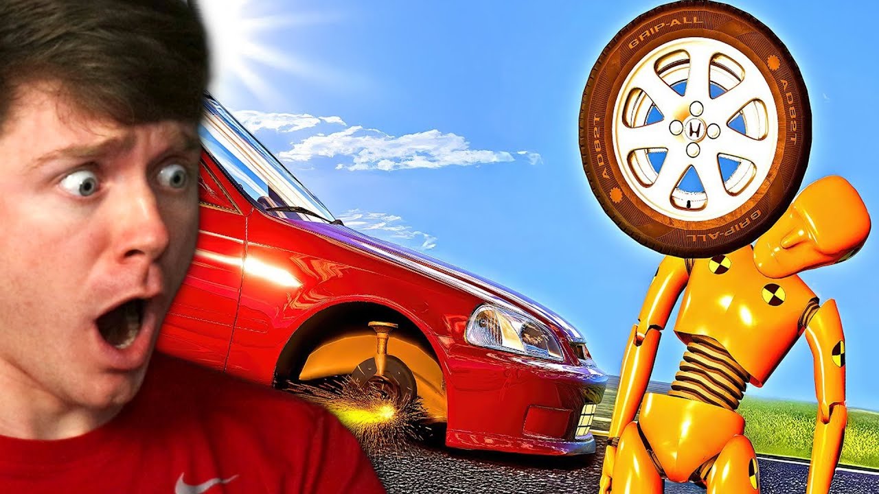 Reacting to UNLUCKY REALISTIC CAR CRASHES! (BeamNG Drive)
