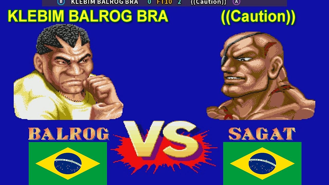 Street Fighter II': Champion Edition - KLEBIM BALROG BRA vs ((Caution))