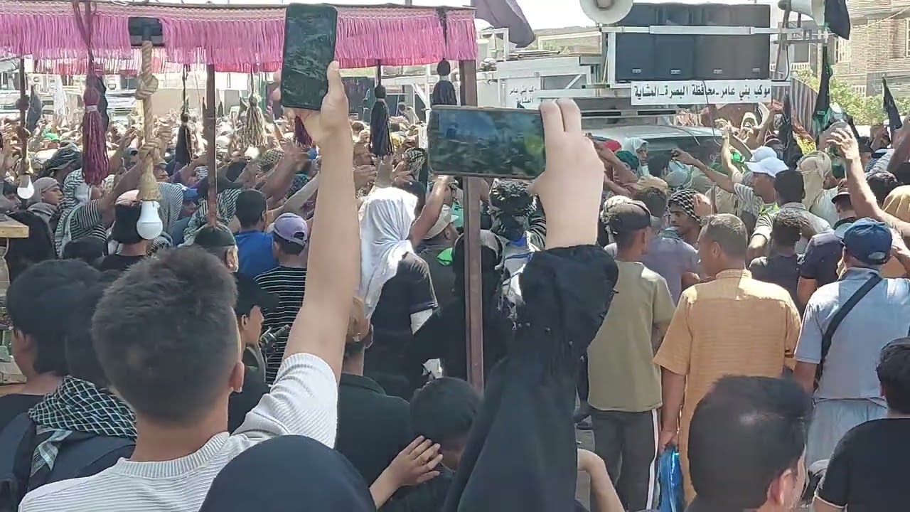 موكب بني عامر المشايه 1445 الوصول الى بوابة الناصريه