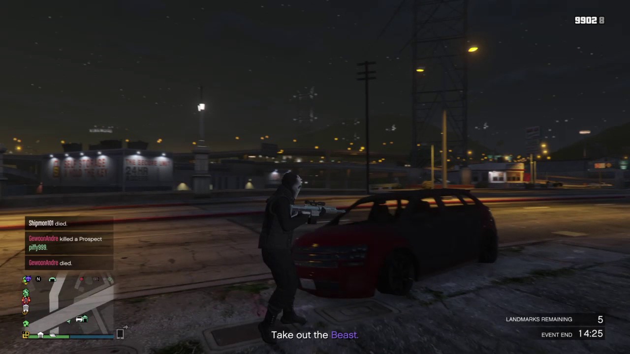 GTA 5  - Flying Car Hits Me