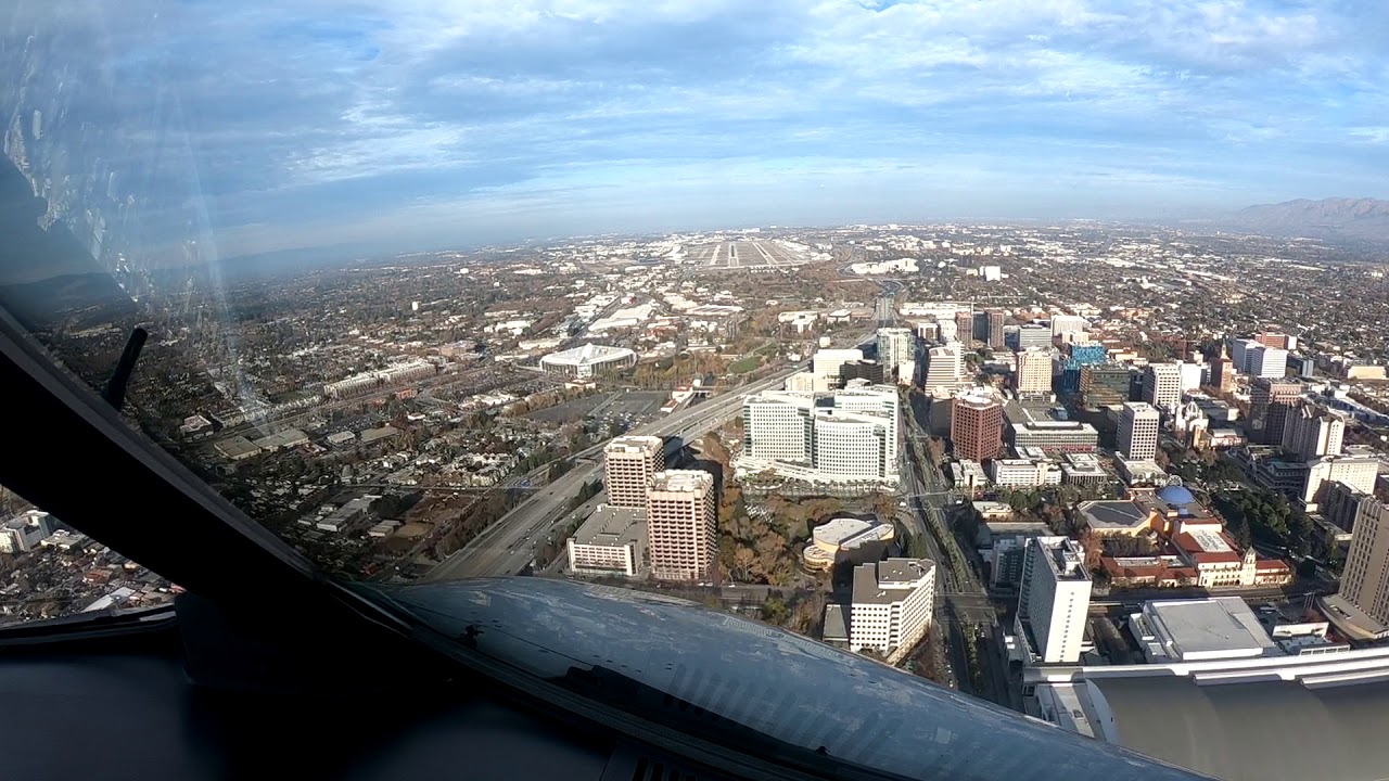 -Cockpit Landing- Volaris Airbus A320 approach and Landing at San Jose (KSJC)