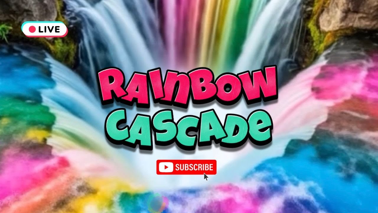 Cascade: A Dreamlike Waterfall of Colors