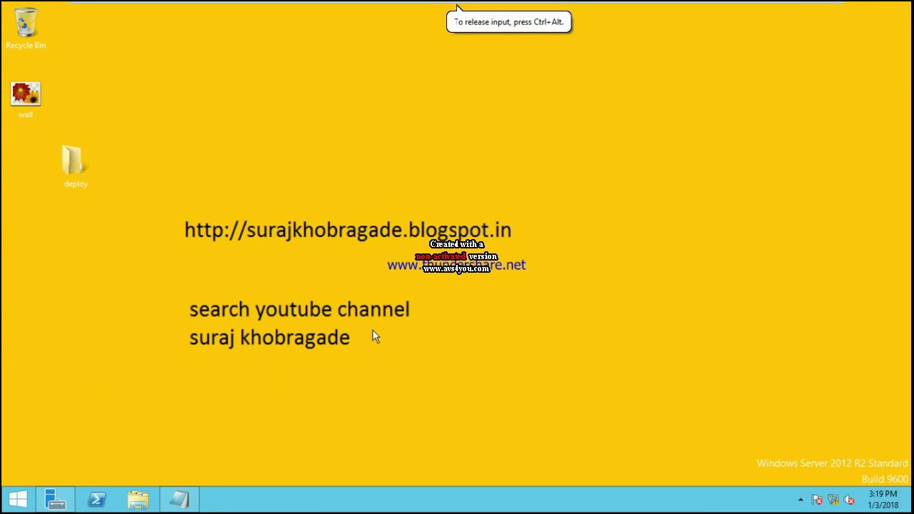 Software Deployment in Windows server 2012 in Hindi