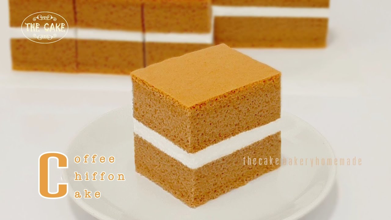 Soft and Moist Coffee Chiffon Cake : By The Cake