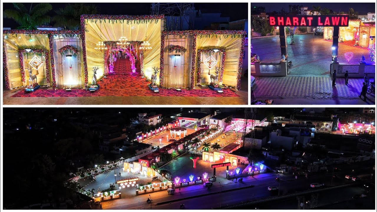 Wedding Shoot in Bharat lawn IIM Lucknow Contact for Drone Shoot 9161039003 Dk Rajpoot