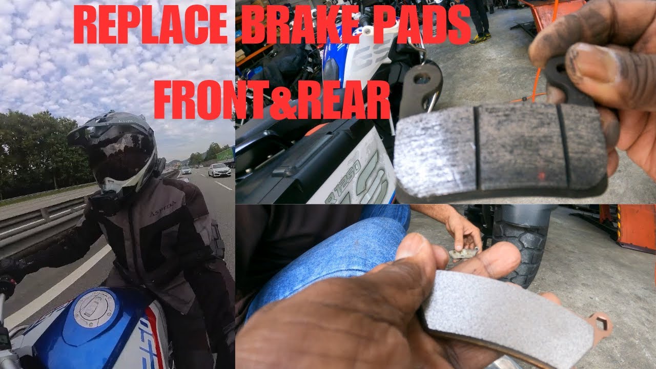 BMW R1250GS REPLACE FRONT AND REAR BRAKE PADS AFTER 50K