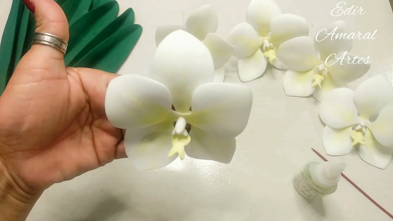 Orquídea Wanda modelada a mão...