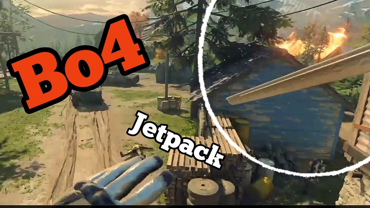 CHEATING player using jetpack and katana (Bo4)