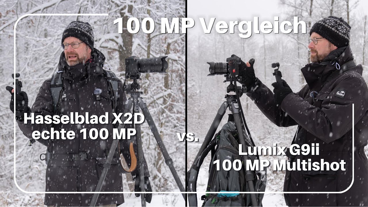 Hasselblad X2D echte 100 MP vs Lumix G9ii 100 MP Multishot