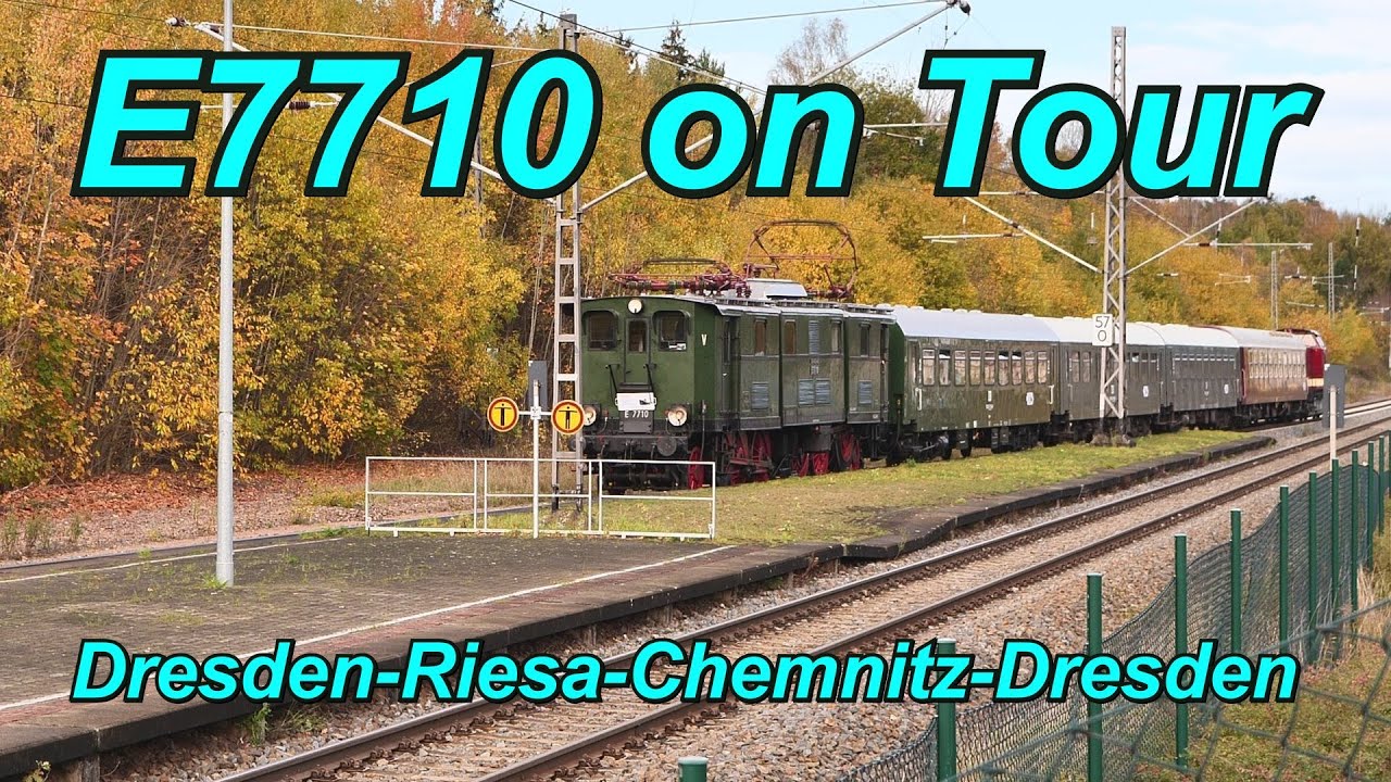 E7710 on Tour von Dresden &uuml;ber Riesa, D&ouml;beln nach Chemnitz-Hilbersdorf