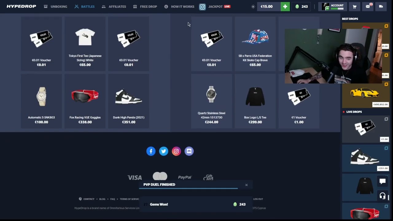 TURNING €542 INTO €1,563… Insane HypeDrop Battle!