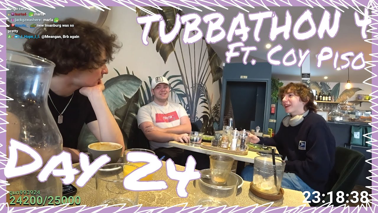 [Day 24] Coy Piso on the Tubbathon 4! (March 24th, 2025)