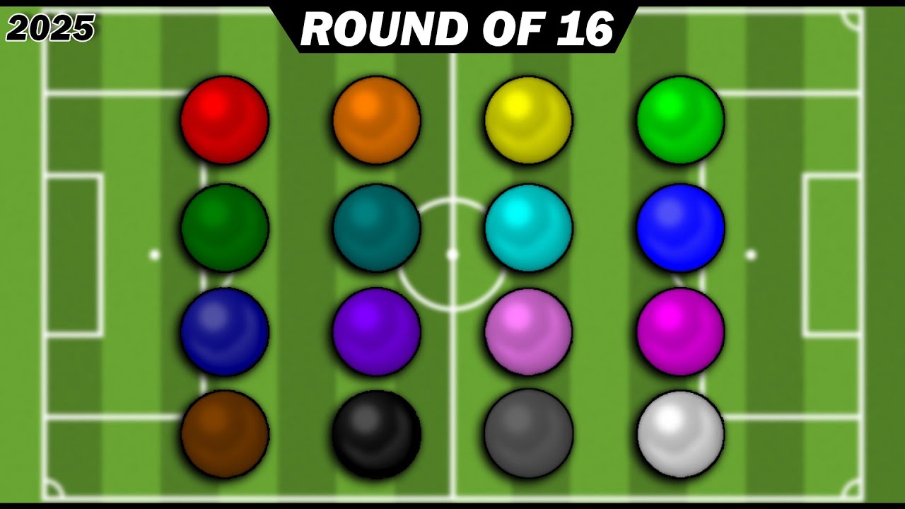 ROUND OF 16 | Color Special World Cup Football 2025 Soccer Marble