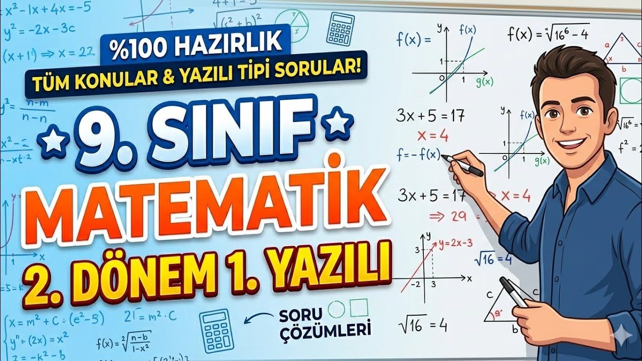 9.SINIF MATEMATİK 2.D&Ouml;NEM 1.YAZILI  2026