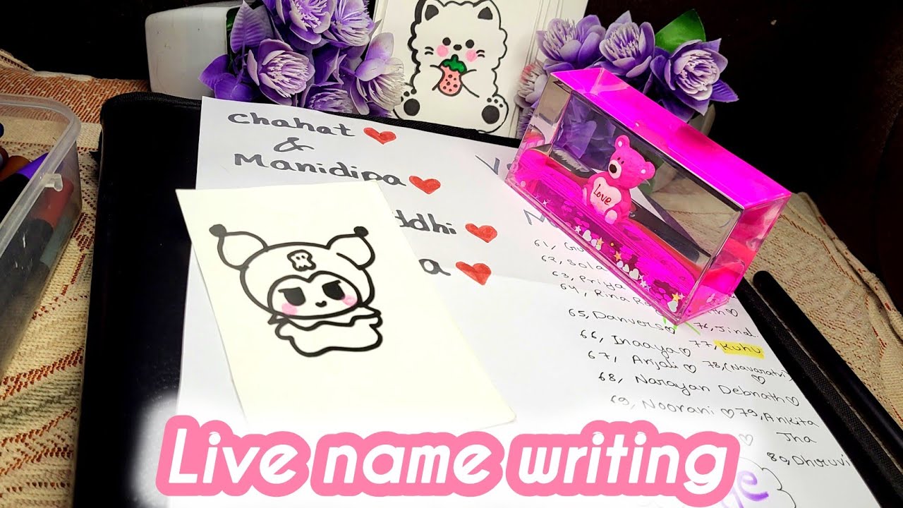 “LIVE Name Writing! 🎨 Write Your Name in Creative Style – Join Now!”