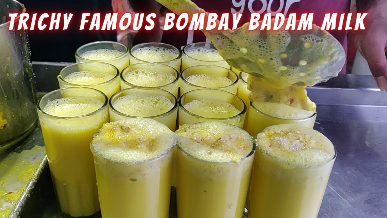 Trichy famous BOMBAY BADAM MILK STALL | திருச்சியின் சுவையான பம்பாய் பாதாம் பால் | #TrichyDiaries