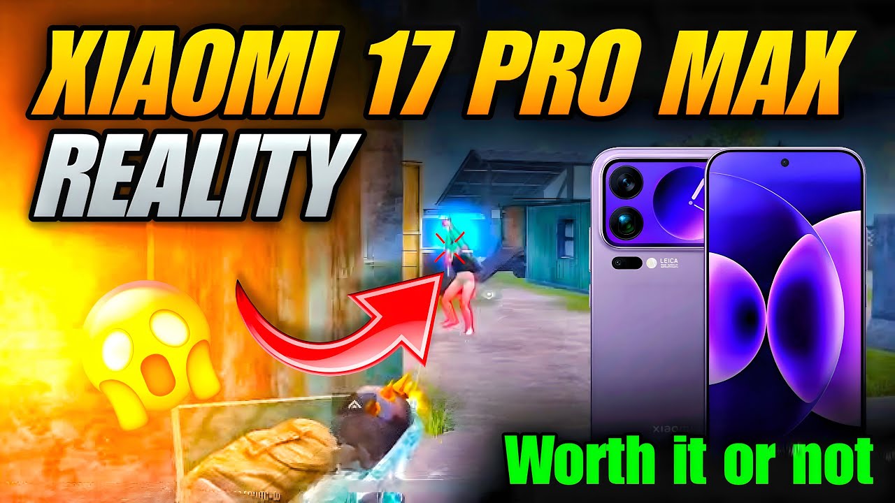 xiaomi 17 pro max pubg test 2025 🔥 | xiaomi vs iphone pubg/bgmi test | graphics | price.