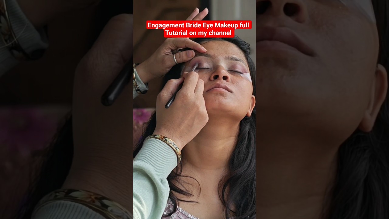 Engagement Bride Eye Makeup Tutorial | Real Bride Soft Glam Look | Part-1