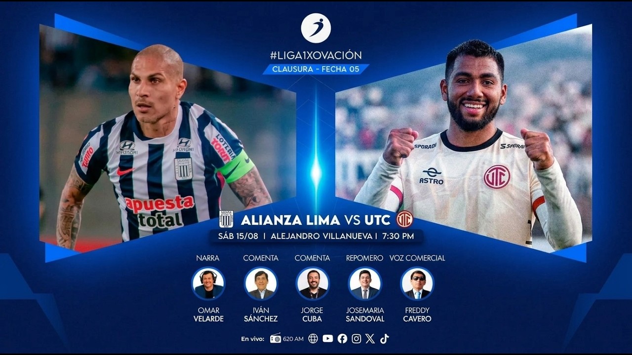ALIANZA LIMA  VS UTC  POR RADIO OVACION | LIGA 1 MAX