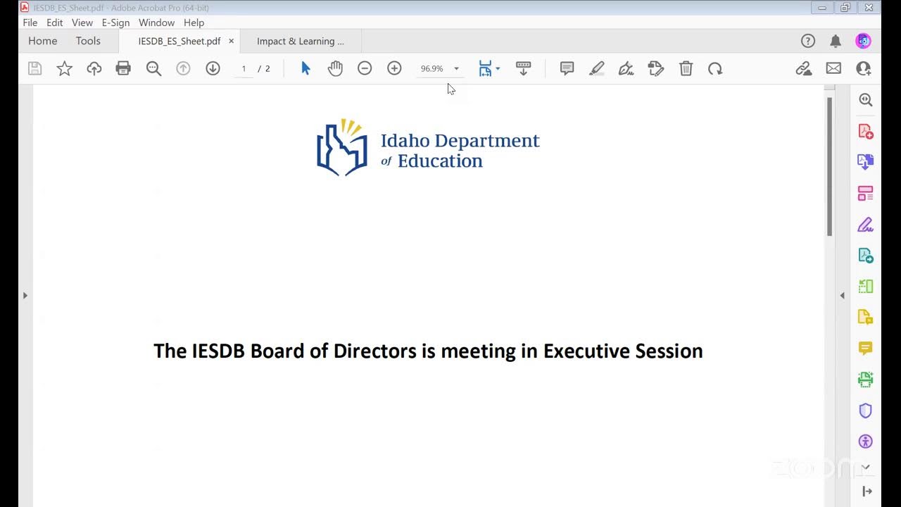 IESDB February Board Mtg. - OPEN SESSION