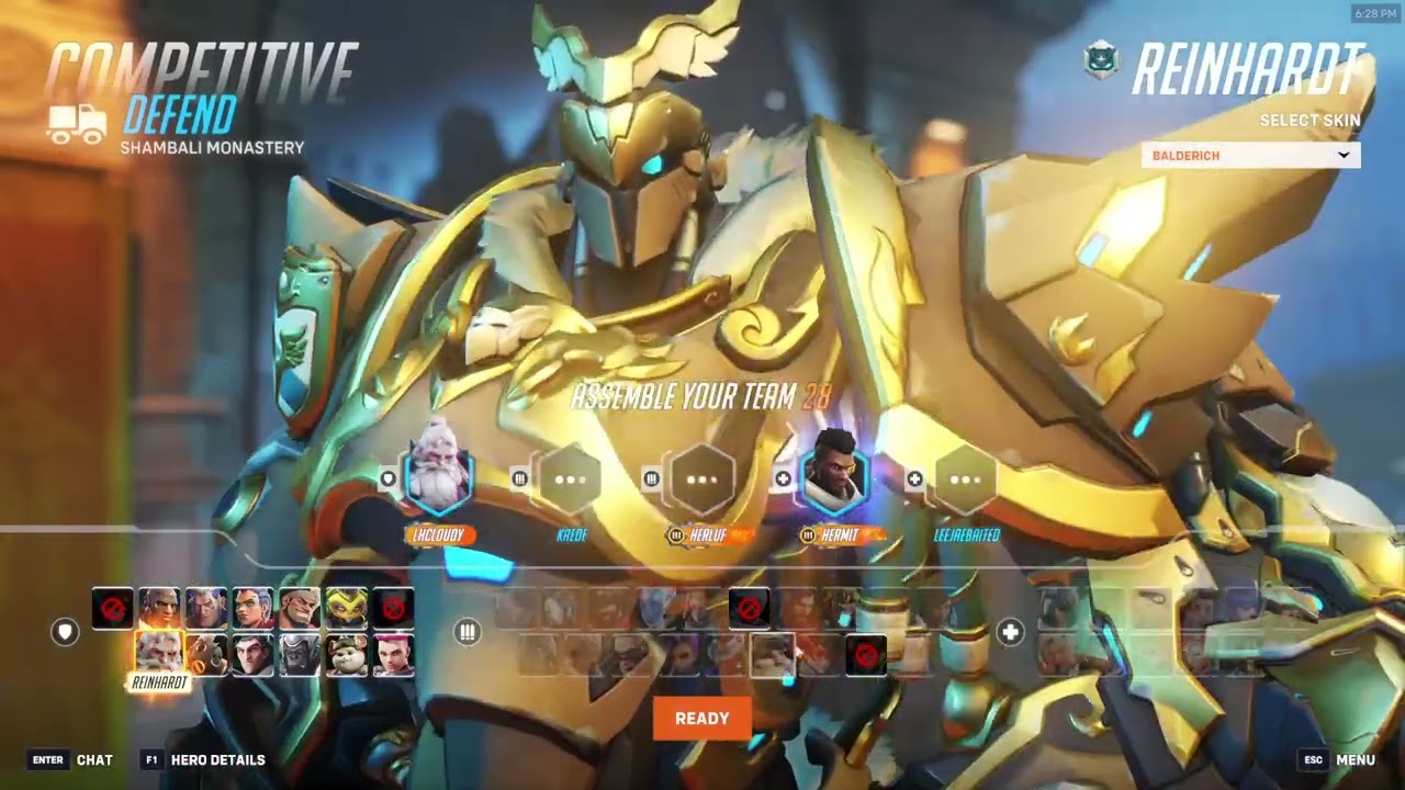 BEST REINHARDT - LHCLOUDY REINHARDT OVERWATCH 2 SEASON 17 TOP 500