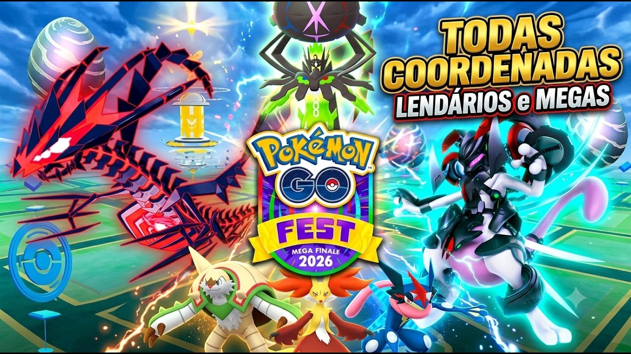 COORDENADAS POKEMON GO FEST MEGA FINALE 2026 LENDARIOS ? MEGA ZYGARDE, ARCEUS ? ETERNATUS + MEWTWO ?