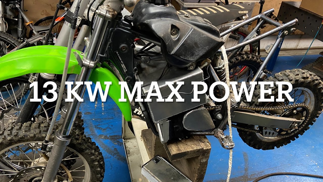 KAWASAKI KX65 ELECTRIC CONVERSION MAX POWER 13KW DIY