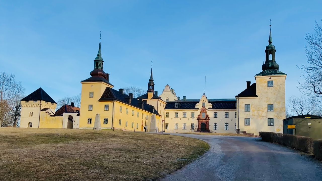 Stockholm Walks: Tyresö Slott. Palace, park, history and sunset over a tiny cottage. Relaxing 4K