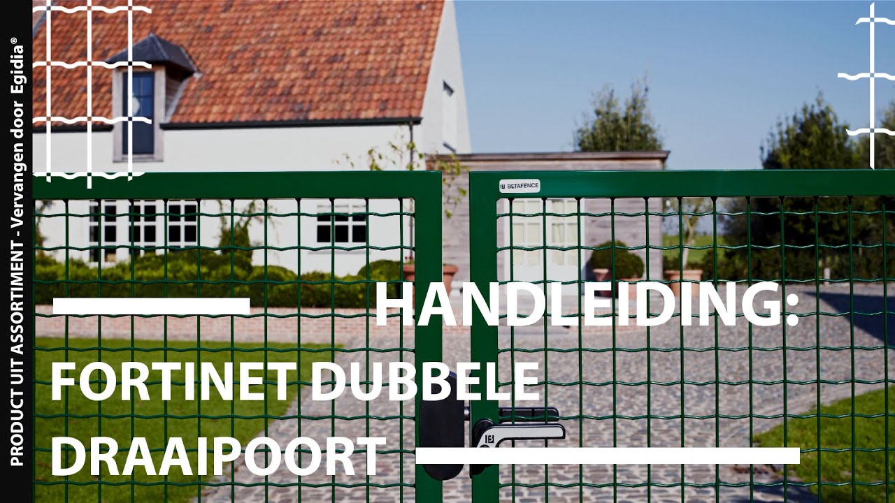 Installatie van Fortinet dubbele draaipoort | Betafence