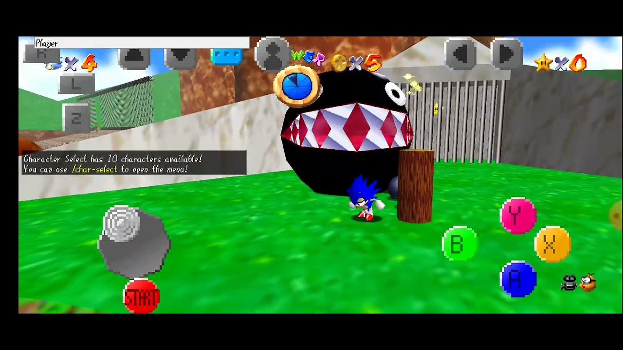 Sonic en Mario 64 