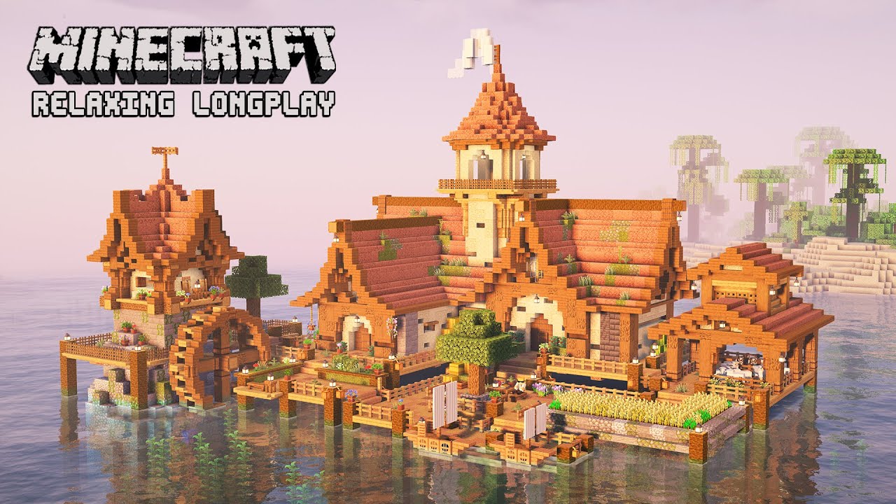 We Built 100 Days on the Ocean - Cozy Survival Base - Minecraft Relaxing Longplay (No Commentary)